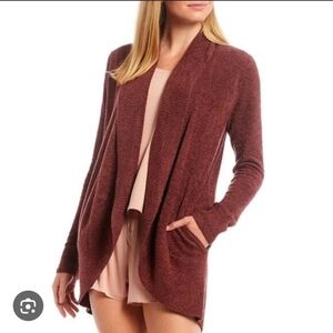 Barefoot Dreams Burgundy Open Cardigan